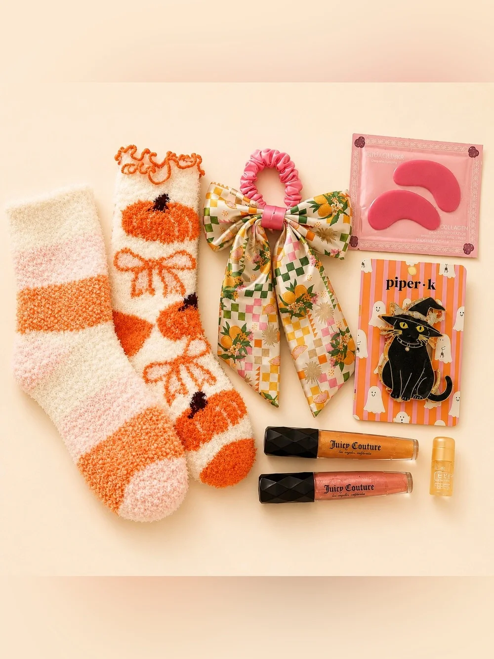 Halloween Orange Pumpkin Bath & Body Gift Box, Boo Basket